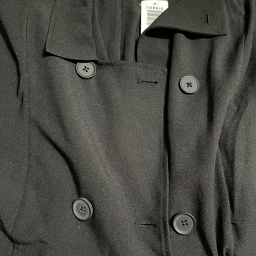 🆕🌺TORRID STUDIO Crepe Jersey Trench Vest🌺 - Picture 2 of 10